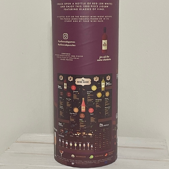 **SALE** Wine Guide Jigsaw Puzzle by Yellow Cab 1000 pieces. - Picture 3 of 6